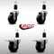 Service Caster 3.5'' SS Phenolic Swivel 1-1/2'' Expand Stem Caster Set 2 Total Lock Brakes, 4PK SCC-SSEXTTL20S3514-PHS-2-S-2-112 - alternate 2